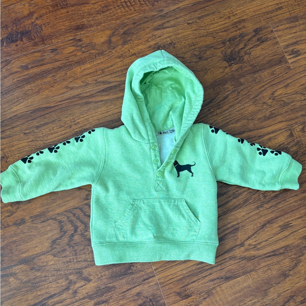 The black dog baby sweatshirt